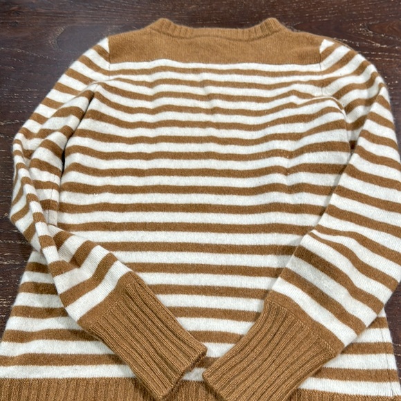 JCREW 100% CASHMERE Fall striped sweater size XS - Picture 6 of 6